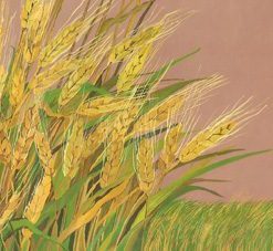 Seven Species, Wheat, Painting Copy, Diana Shimon